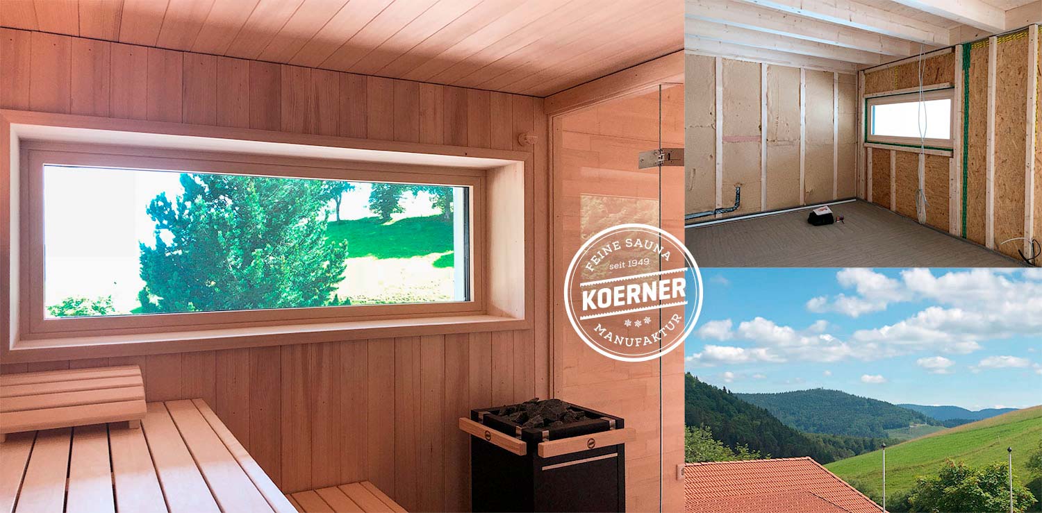 KOERNER Sauna mit traumhaftem Blick ins Schwarzwälder Tal