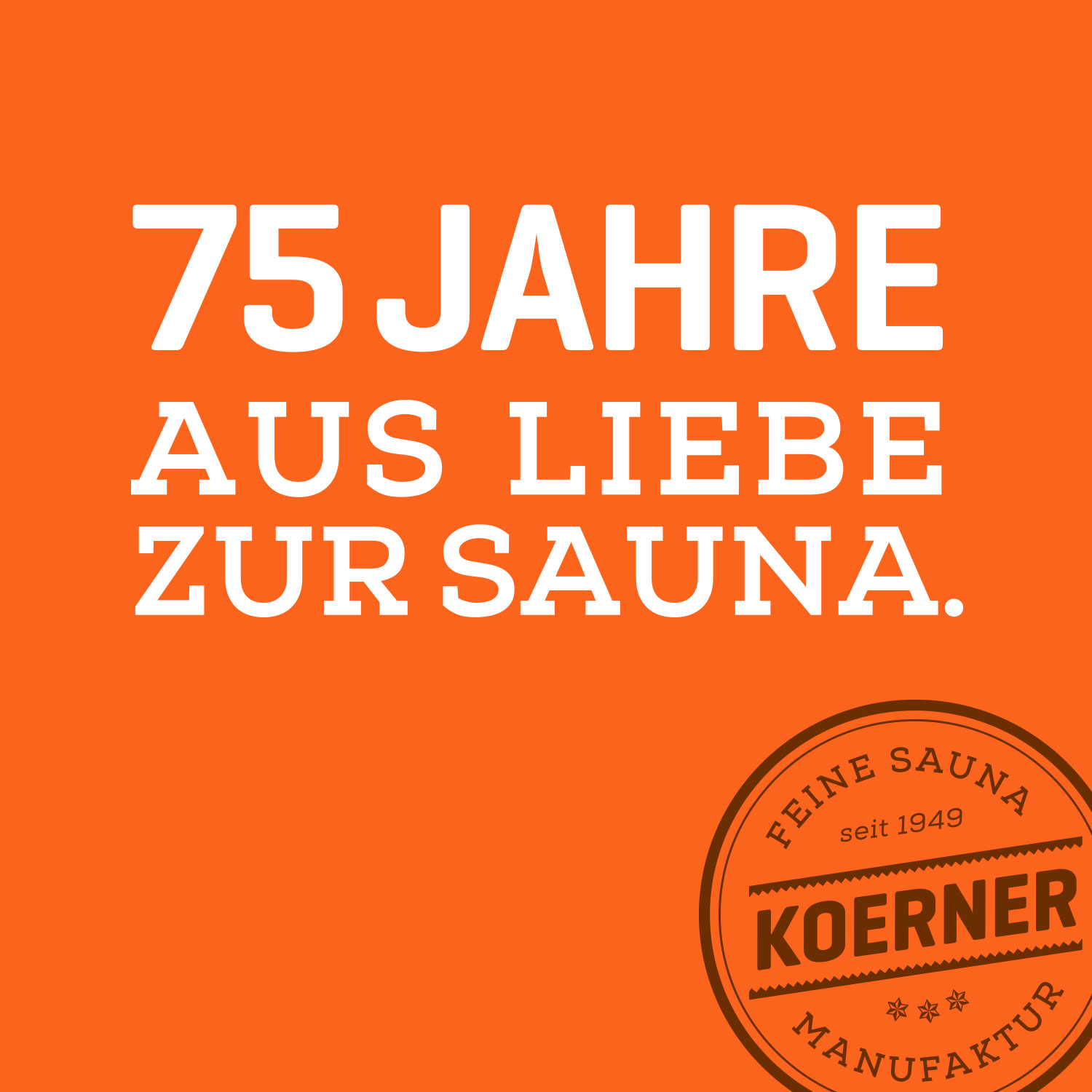 75 Jahre aus Liebe zur Sauna