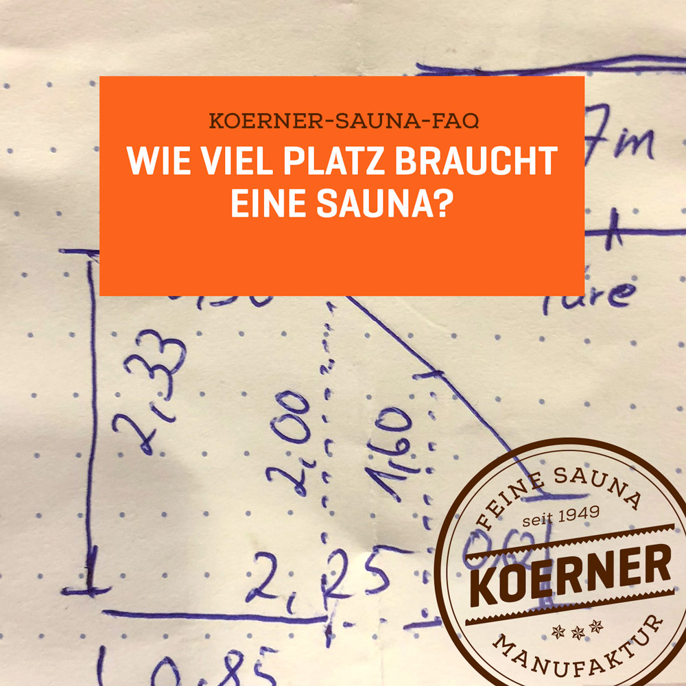 Wie viel Platz braucht eine Sauna?