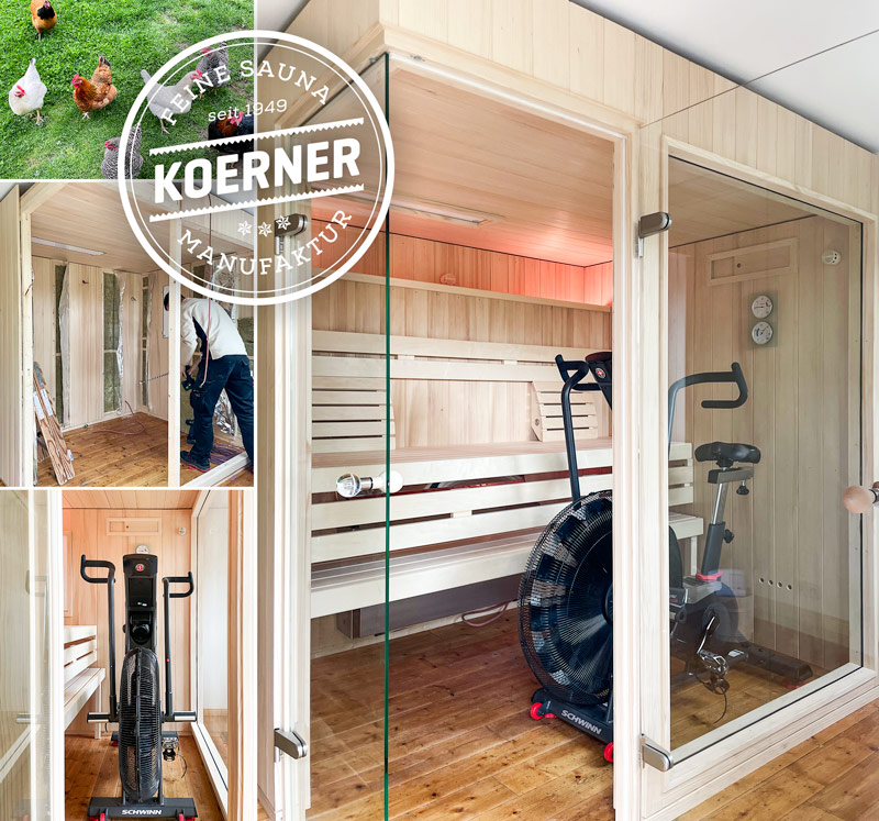 Sauna mit Airbike