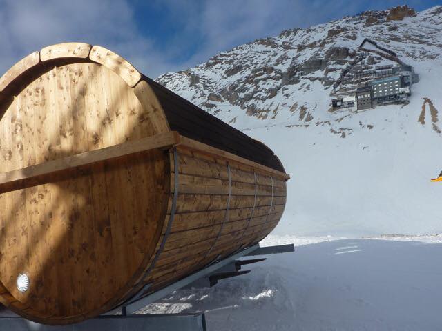 Sauna auf der Zugspitze