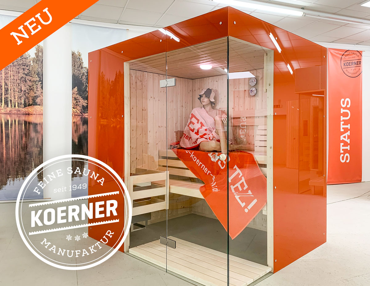 KOERNER Sauna Glasfront im Saunaforum Albstadt