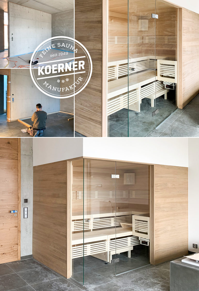 KOERNER Sauna im Neubaubad