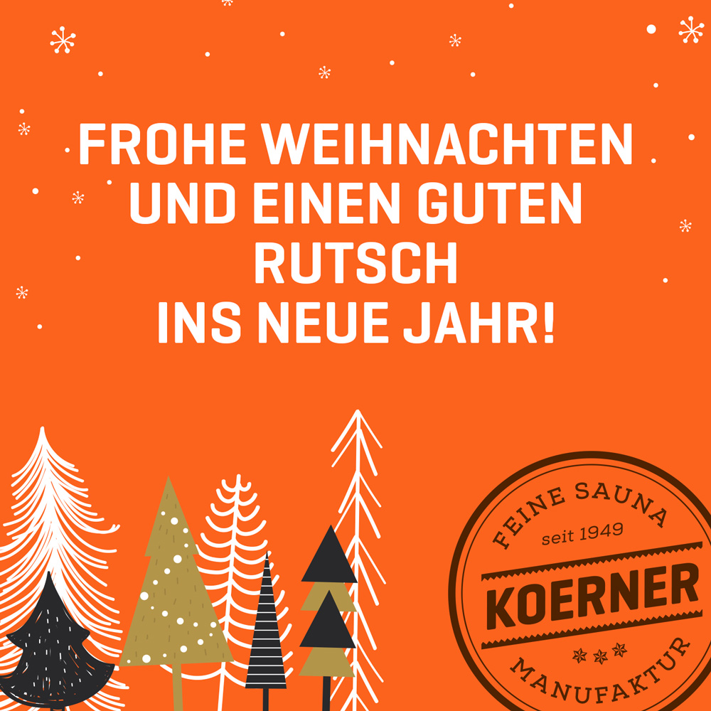 Frohe Weihnachten und einen guten Rutsch ins neue Jahr