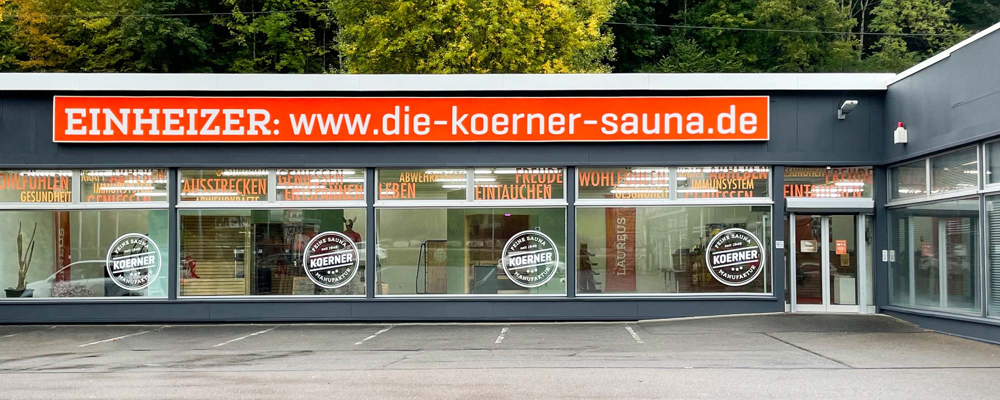 KOERNER Sauna Ausstellung und Showroom