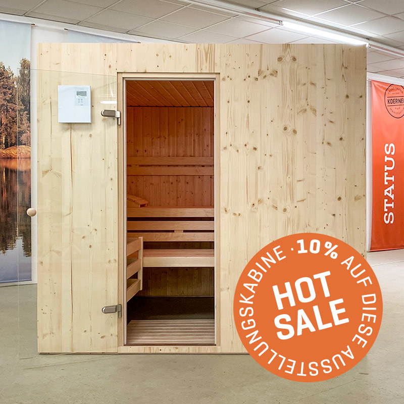 KOERNER Sauna STATUS EINHEIZER – Ausstellungsstück im Sale