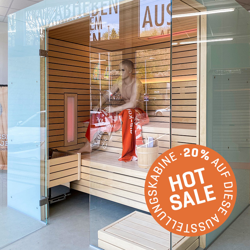 KOERNER Sauna LINEUS DREIHEIZER – Ausstellungsstück im Sale