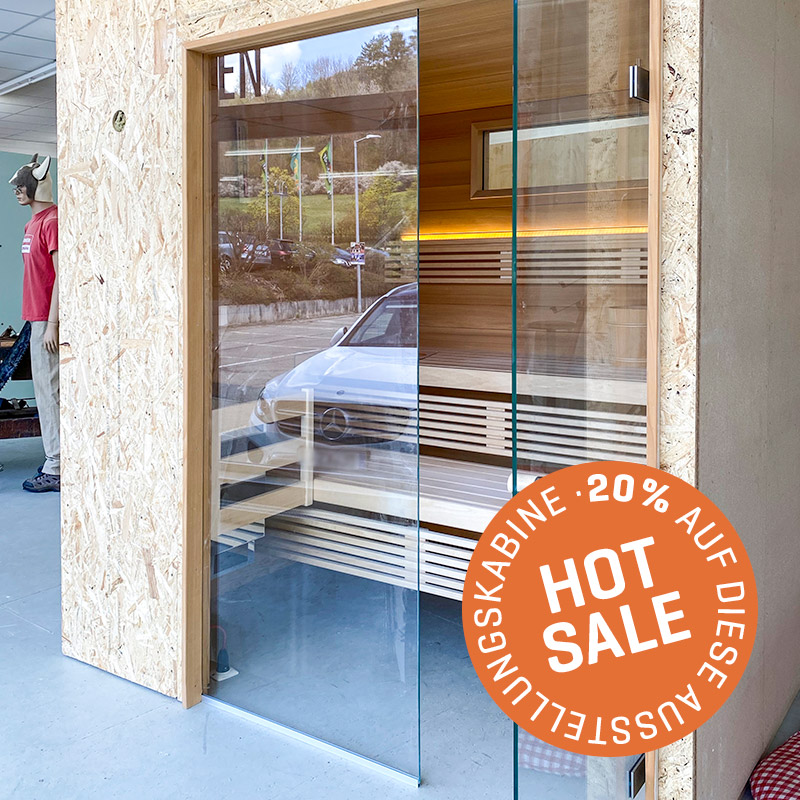 KOERNER Sauna LAUREUS EINHEIZER – Ausstellungsstück im Sale