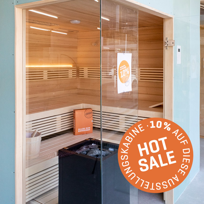 KOERNER Sauna LAURUS DREIHEIZER – Ausstellungskabine im Sale