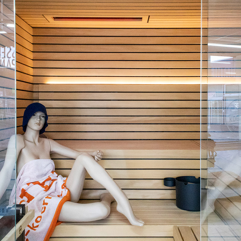 Innenansicht der Design-Sauna