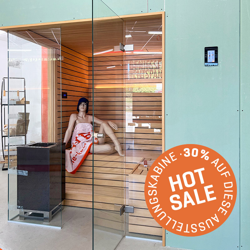 KOERNER Sauna LINEUS DREIHEIZER – Ausstellungsstück im Sale