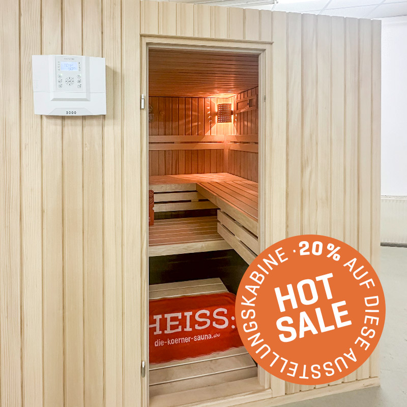 Sale-Ausstellungs-Saunakabine mit Glastür