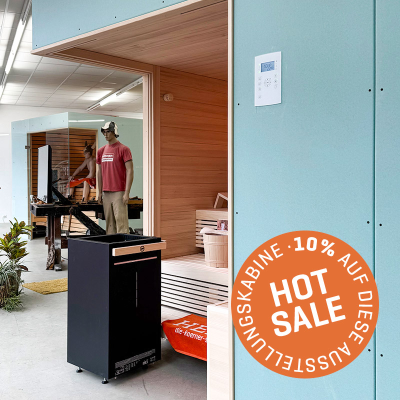 KOERNER Sauna LAURUS DREIHEIZER – Ausstellungskabine im Sale