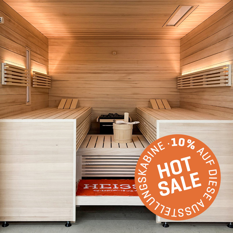KOERNER Sauna LAUREUS DREIHEIZER – Ausstellungsstück im Sale